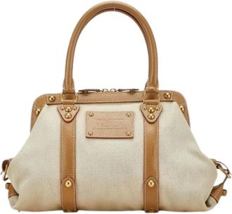 Louis Vuitton Pre-owned Handbags, female, Beige, Size: ONE SIZE Pre-owned Canvas louis-vuitton-bags