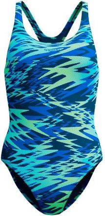 Speedo Hyperboom Print Medalist One Piece Badeanzug f&uuml;r Damen | blau