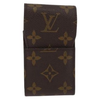 Louis Vuitton Pre-owned Wallets, unisex, Brown, Size: ONE SIZE Pre-owned Canvas Pouch