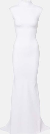 Jacquemus Abito lungo Alba in crêpe di jersey