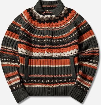 sacai Men s Mix Knit Blouson Khaki