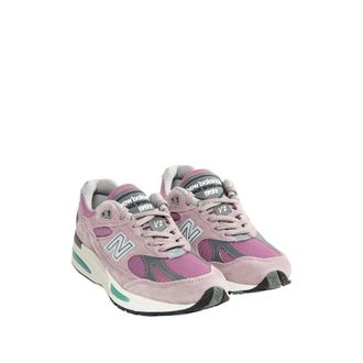 New Balance Suede & Mesh Sneakers - Pink