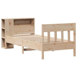 Berkfield Home Decorative Bookcase Bed without Mattress 75x190 cm Small Single S in Light Tan