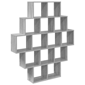 vidaXL Estante De Pared Sonoma Gris 120 X 20 X 136 Cm Vidaxl