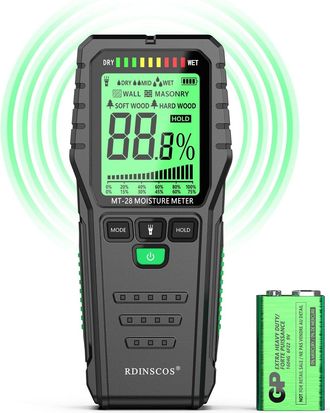 OEM Medidor De Humedad Digital Sin Pines Mt28, Detector De Humedad Para Papel, Ideal Para Materiales De Construcci&oacute;n De Madera, Paredes De Le&ntilde;a Y Suelos D