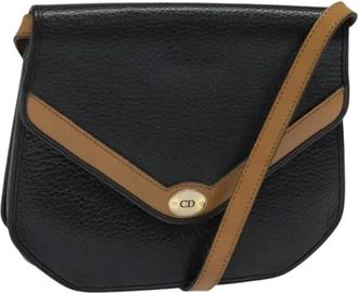 Dior Pre-owned Cross Body Bags, female, Black, Size: ONE SIZE Pre-owned Vintage Shoulder Bag