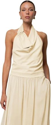 Kaos Kaos, Tops, Dames, Beige, 2Xs, Sleeveless Tops