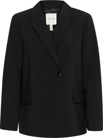 Part Two Zwarte Denim Jeans - Dames - Blazers - Zwart - XL - Denim - Jassen