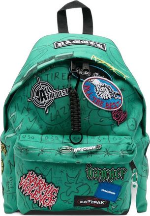 Dagger Patch-detail Graffiti-print Backpack