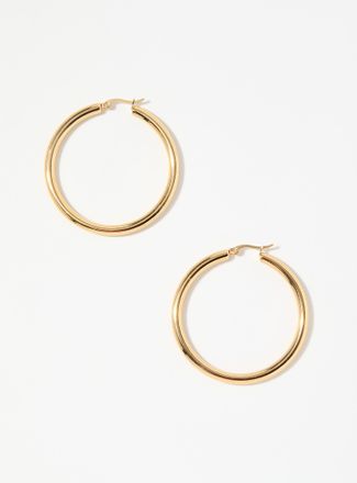 Simons Womens Enhanced volume Hoop Earrings
