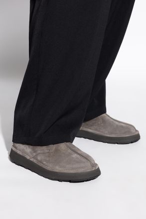 Giorgio Armani Suede Ankle Boots, Mens, Grey