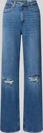 Vero Moda Wide Leg Jeans aus Baumwoll-Mix Modell TESSA in Jeansblau, Größe 25/30
