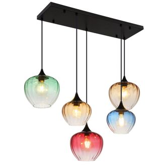 Globo Lighting Globo - L&aacute;mpara Colgante - Sander - Multicolor - Vidrio - Gran