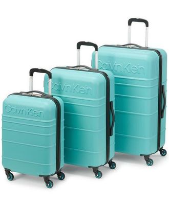 Calvin Klein Fillmore 3 Piece Luggage Set in Turquoise at Nordstrom
