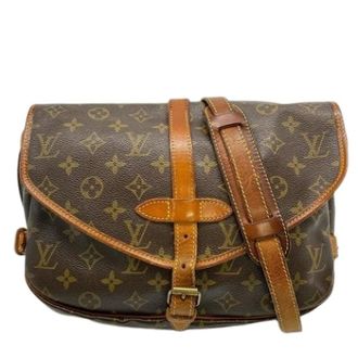 Louis Vuitton Pre-owned Cross Body Bags, female, Brown, Size: ONE SIZE Pre-owned Vintage Monogram Shoulder Bag