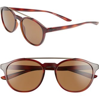 Nike Kismet 54mm Round Sunglasses in Tortoise/brown at Nordstrom Rack