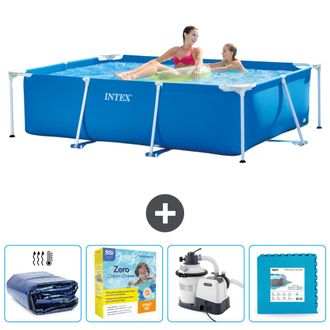 Intex Piscina Con Estructura Rectangular - 220x150x60 Cm - 7-piezas Scb67