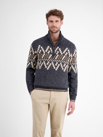 Lerros Troyer LERROS, Herren, Gr. XXL, classic navy, Strick, Obermaterial: 60% Baumwolle, 40% Polyacryl, regular fit normal, ohne Ausschnitt, Rippb&uuml;ndchen, P