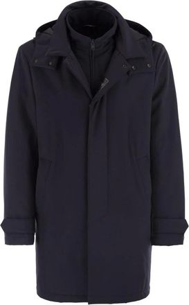 Fay Morning Coat Travel Jacket - Heren - Parka Jassen - Blauw - XL - Leer - Jassen