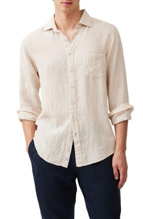 Rodd & Gunn Coromandel Button-Up Linen Shirt in Natural at Nordstrom, Size Medium