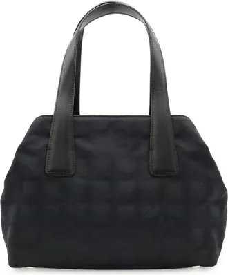Chanel Black New Travel Line Handbag Tote Bag (Pre-Owned)
