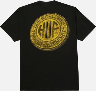 HUF Mens HUF Token S/S Tee - Black - Size: 36