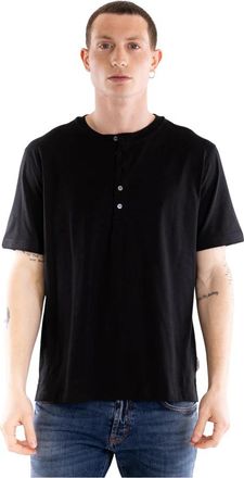 Paolo Pecora Serafino T-shirt - Heren - T-shirts - Zwart - XL - Katoen - Tops
