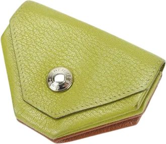 Herm&egrave;s Pre-owned portafogli di pelle - - Pre-owned - Donna - Verde - ONE SIZE