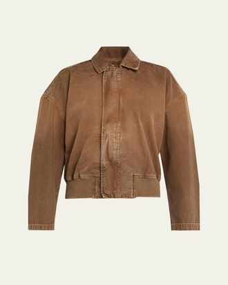 Slvrlake Denim Harlem Curve-Sleeve Denim Jacket