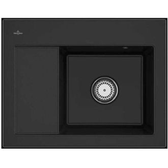 Villeroy & Boch Villeroy&boch - Villeroy Et Boch Subway 45 Fregadero Compacto De 1 Seno 65 X 51 Cm Desag&uuml;e Izquierdo Cromita Ceramicplus Con Desag&uuml;e Manual