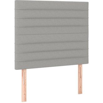 vidaXL Cabeceros 2 Unidades De Tela Gris Claro 80x5x78/88 Cm Vidaxl