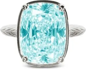 Sterling Forever Elongated Cushion Statement Ring in Silver at Nordstrom, Size 10