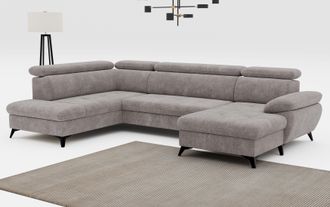 Cotta Wohnlandschaft »Hudson U-Form« mit Kopfteilverstellung, wahlweise mit Bettfunktion & Bettkasten