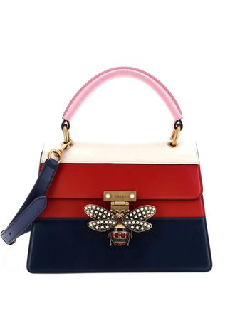 Gucci Queen Margaret Top Handle Bag Colorblock Leather Small satchel - women - Calf Leather/Leather - One Size - Red