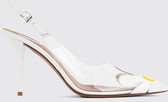 Alaia Slingback in PVC con tacco a stiletto e applicazione floreale
