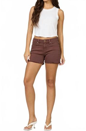 Dear John Denim Gigi Denim Shorts In Chocolate