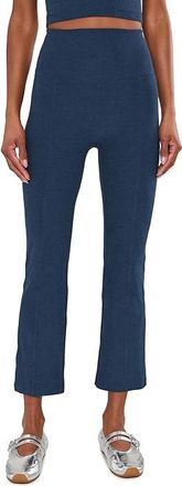 Beyond Yoga Spacedye Pintuck Kick Flare High Waisted Pants Womens Clothing Nocturnal Navy : LG (US Womens 10-12), Elastane/Polyester