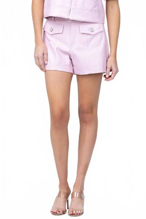Cinq &agrave; Sept Vegan Leather Eileen Short In Soft Peony