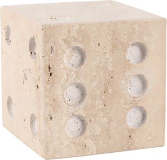 Sagebrook Home 4In Travertine Dice