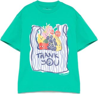 Stella McCartney graphic-print T-shirt - kids - Cotton - 12 - Green