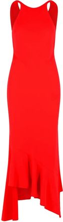 Andamane Carmen open-back midi dress - women - Polyester - 38 - Red