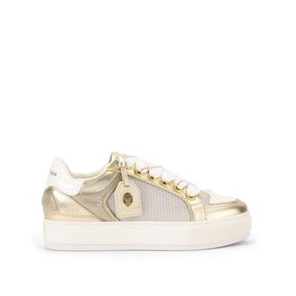 Kurt Geiger Womens Leather Southbank Sneakers - Gold