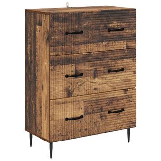 vidaXL Cajonera 66 X 34,5 X 89,5 Cm Madera De Ingenier&iacute;a Vidaxl