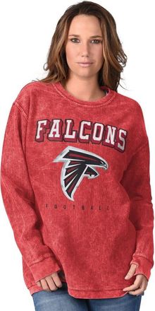 G-III 4Her by Carl Banks Womens G-III 4Her by Carl Banks Red Atlanta Falcons Comfy Cord Distressed Pullover Sweatshirt at Nordstrom, Size Xx-Large