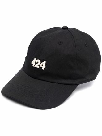 424 Honkbalpet met geborduurd logo - Zwart