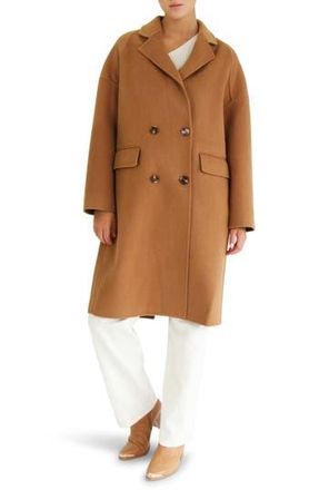 Belle & Bloom Amnesia Oversized Wool Blend Coat in Camel at Nordstrom Rack, Size X-Small