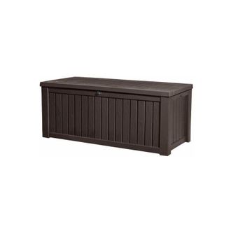 Keter Baule Cassapanca da Esterno 155x64,4x72,4 cm in Resina Rockwood Marrone