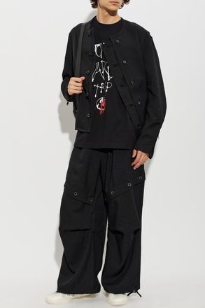 Yohji Yamamoto T-shirt With Print, Mens, Black