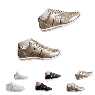 Generic Trainers for Women Ladies Trainers Wide Fit Wedge Walking Sneakers Cosy Soft Non Slip Shoes Lightweight Low Top Lace up Orthopedic Womens Sport and Ou