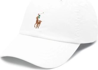 Polo Ralph Lauren Authentieke Baseball Cap - Heren - Petten - Wit - ONE Size - Katoen - Accessoires